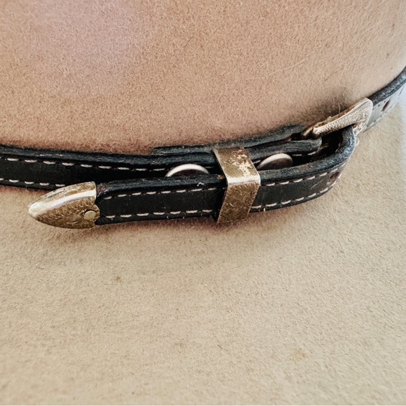 RESISTOL Vintage 70s Cowboy Hat 7 1/4 with some wear XXX BEAVER - Picture 3 of 12